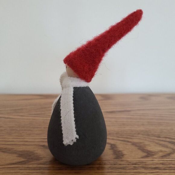 Handmade Sweden Larssons Tra Wood Christmas Gray Tomte Santa Elf Figurine Felix - Picture 12 of 16
